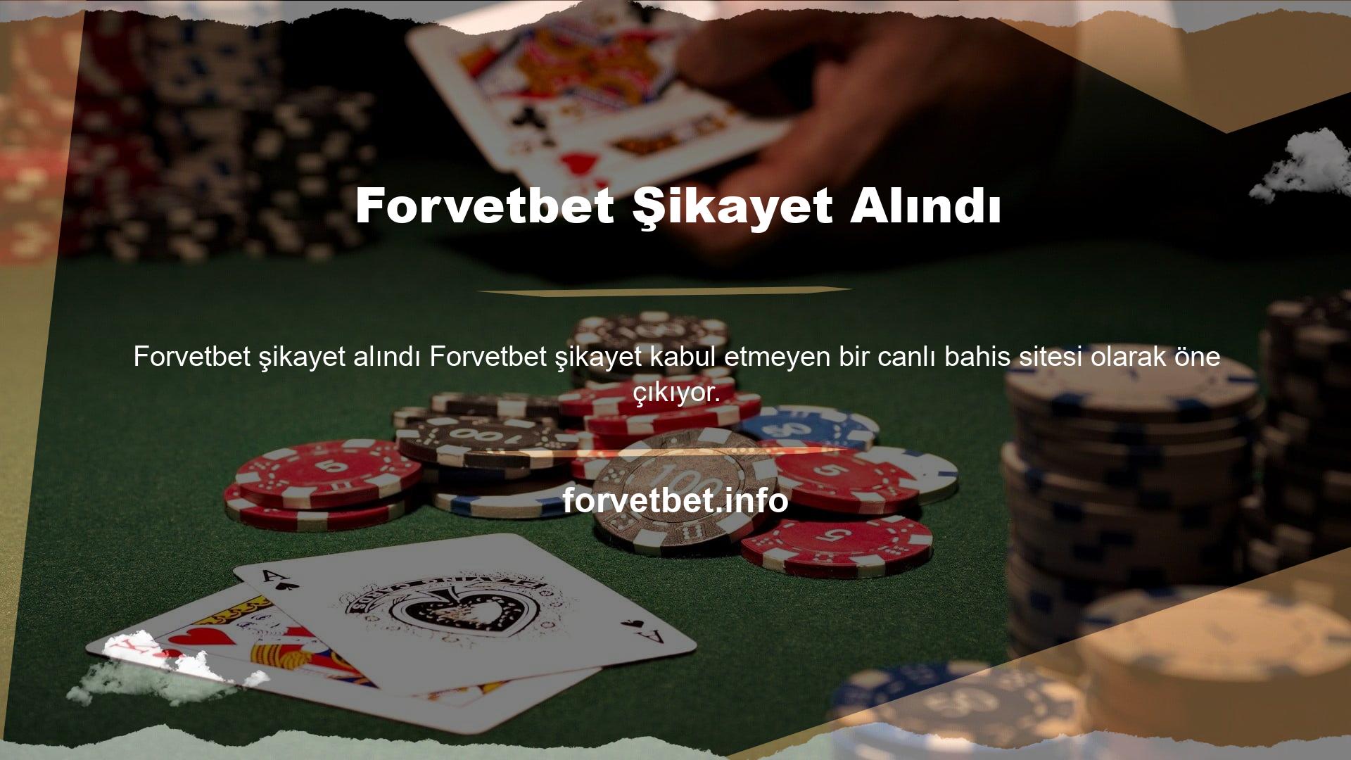 Yayın hayatına başlayan canlı bahis sitesi Forvetbet sunduğu bahis ve casino hizmetleri ülkemizdeki büyük firmalarla rekabet edebilecek düzeye sahiptir