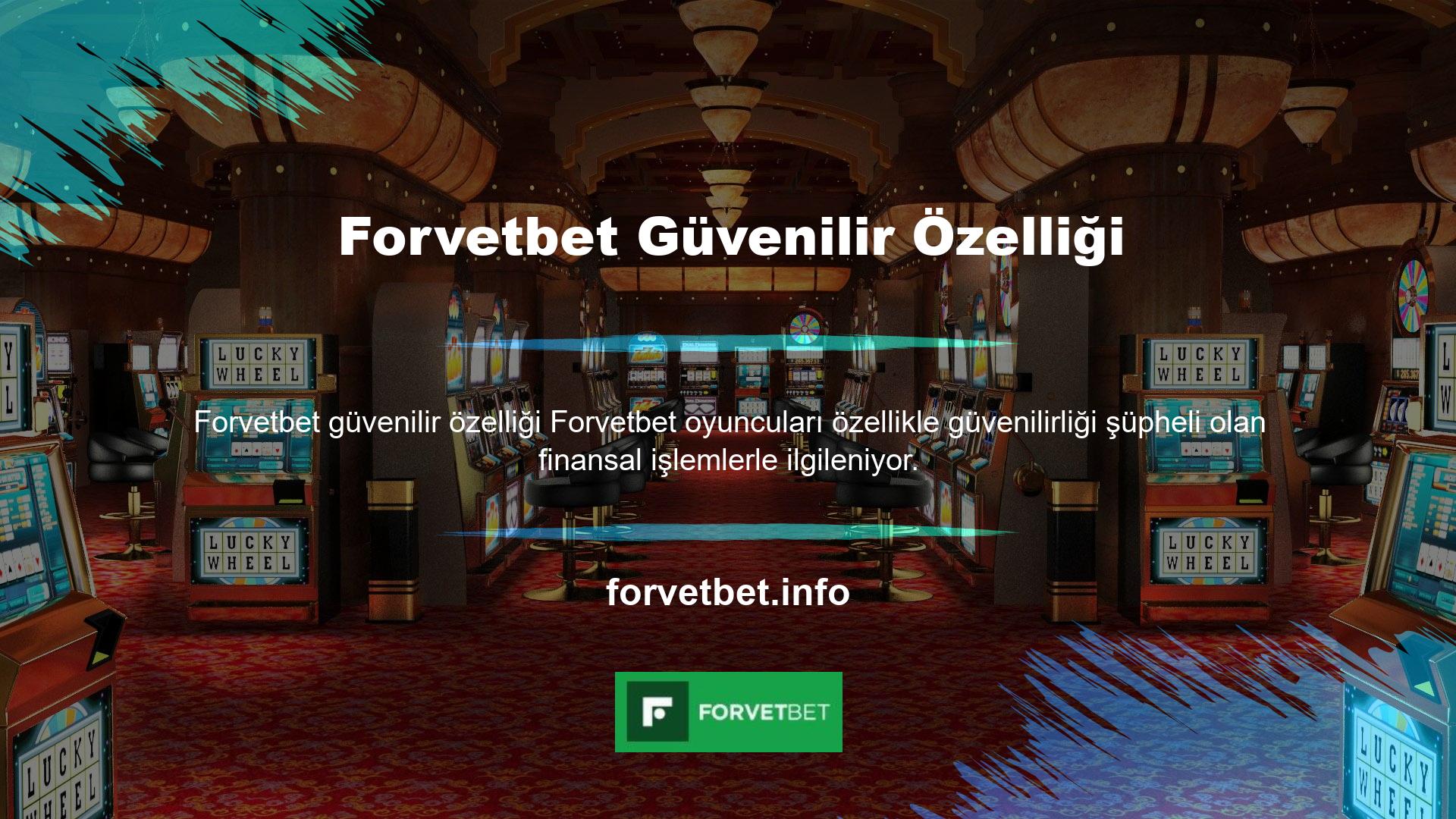 Bu nedenle Forvetbet, yatırım seçeneklerini kullanıcı bazında kontrol etme olanağına sahiptir