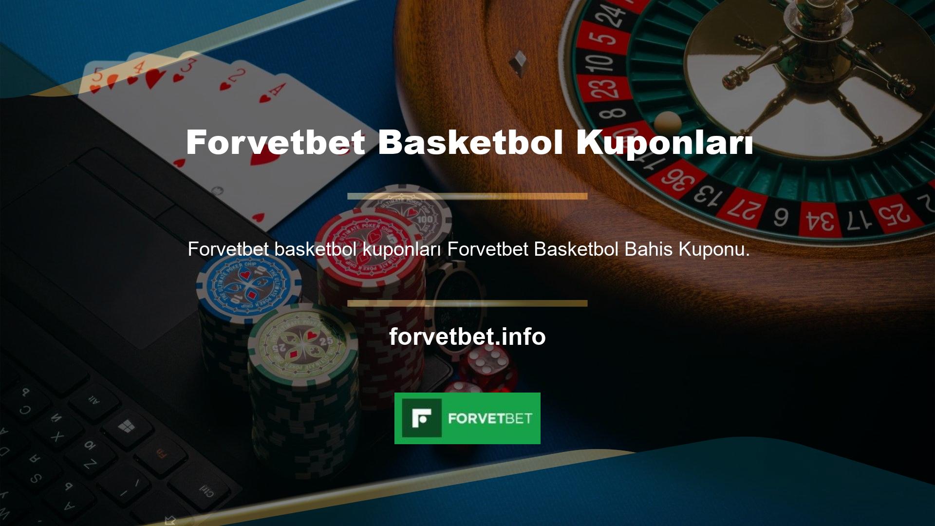 Forvetbet Basketbol Bahis Kuponu oluşturmak için önce spor bahis veya canlı bahis hizmetine kaydolmalısınız